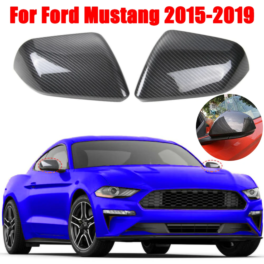 

Carbon Fiber Rearview Mirror Cover Modified Rearview Mirror Decoration Suitable For Ford Mustang 2015 2016 2017 2018 2 Pieces