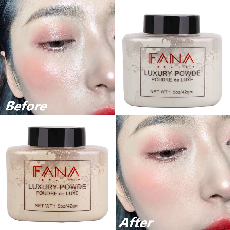 

Face Makeup Smooth Loose Powder Oil Control Longlasting Waterproof Natural Concealer Mineral Finish Setting Powder Banana Powder