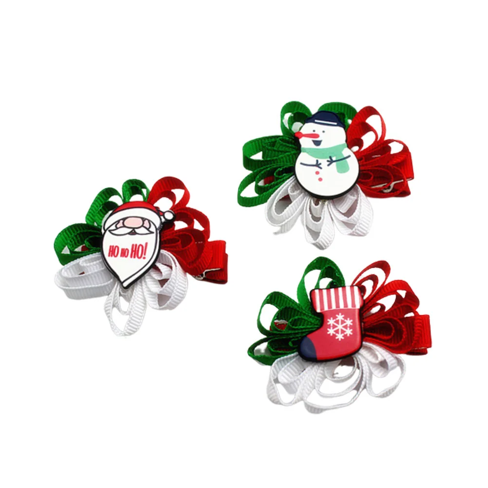 

3 шт., детские заколки для волос с бантом