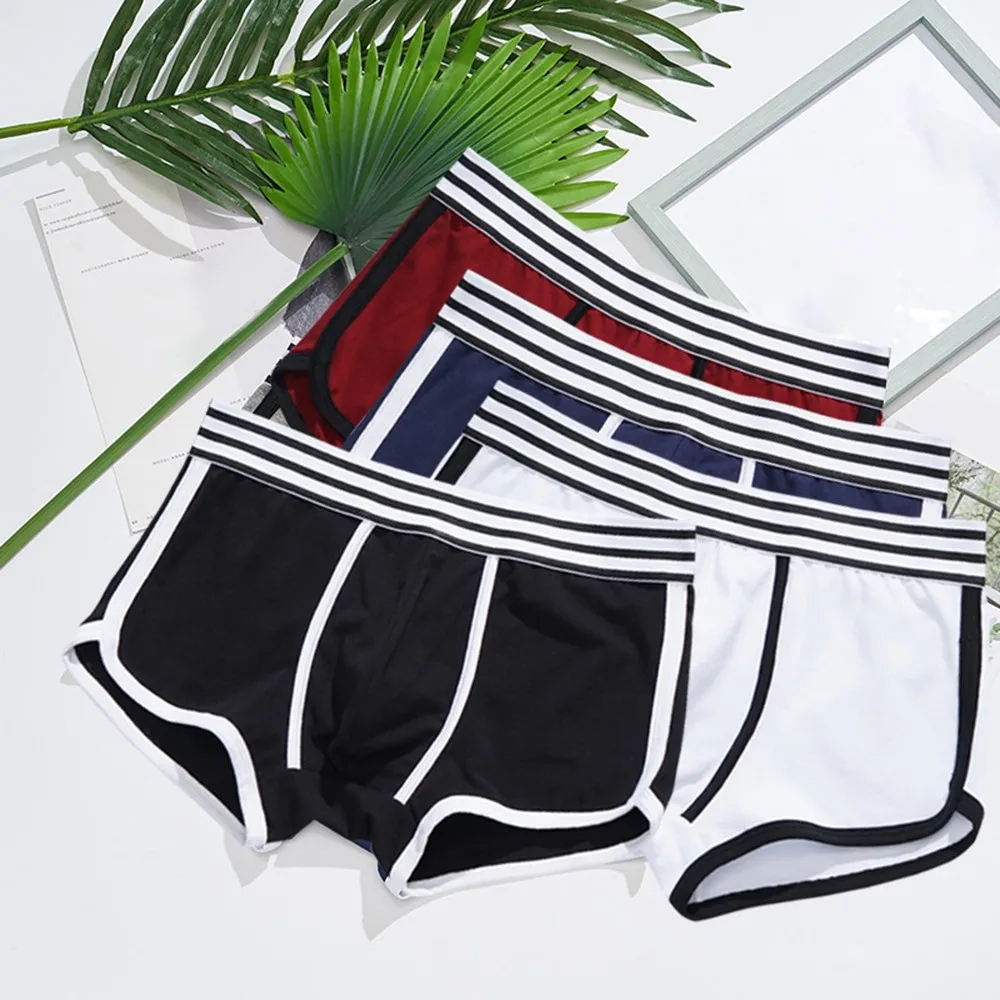 

Мужские сексуальные трусы, модные трусы с заниженной талией, простые брифы, модные шорты, спортивные боксеры, нижнее белье, домашнее белье