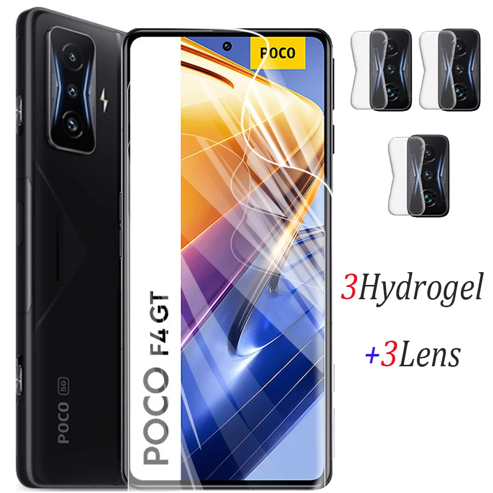 

Гидрогелевая пленка для Poco F4 Защитная пленка для экрана Poco-F4 Hydrogel Xiaomi Poco F 4 GT F3 Мягкое стекло Little Poko F4 пленки PocoF 4 защитное пленка поко F4 GT