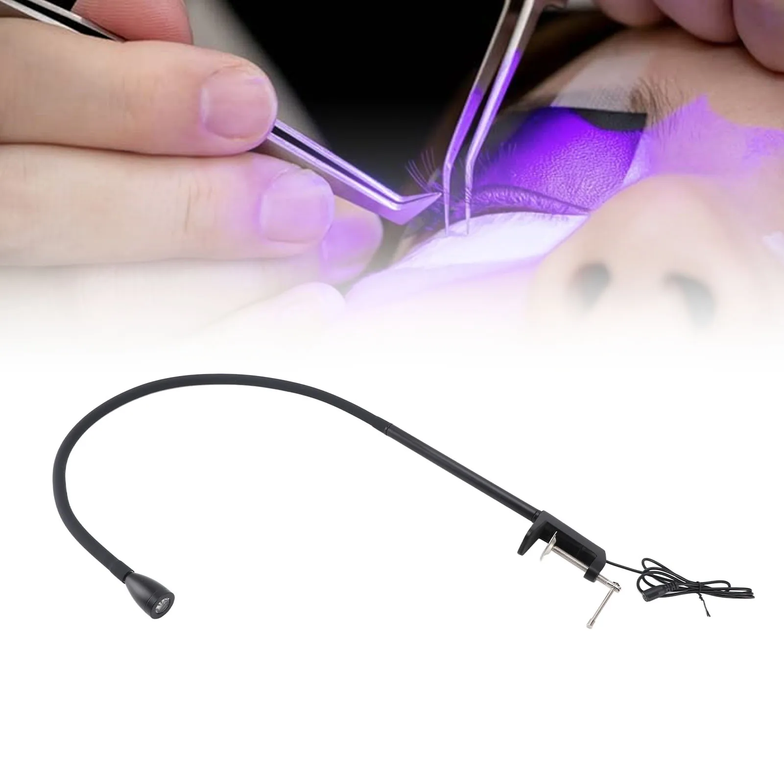 УФ-лампа ZK20 для наращивания ресниц от 395 до 400 нм УФ-светодиодная лампа на гибкой