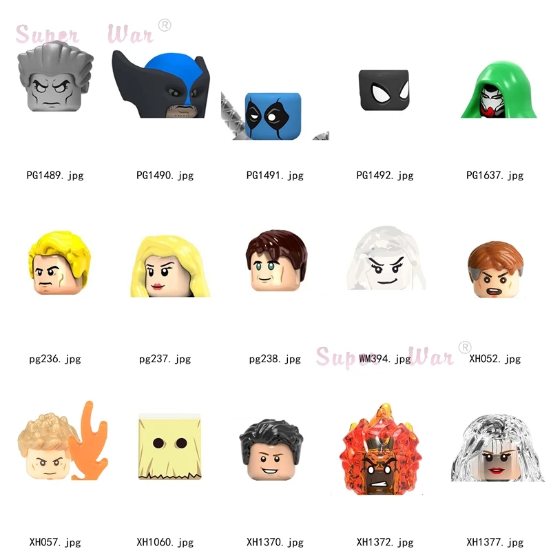 

1PCS Single models Figures Head accessories Building Blocks Series-051