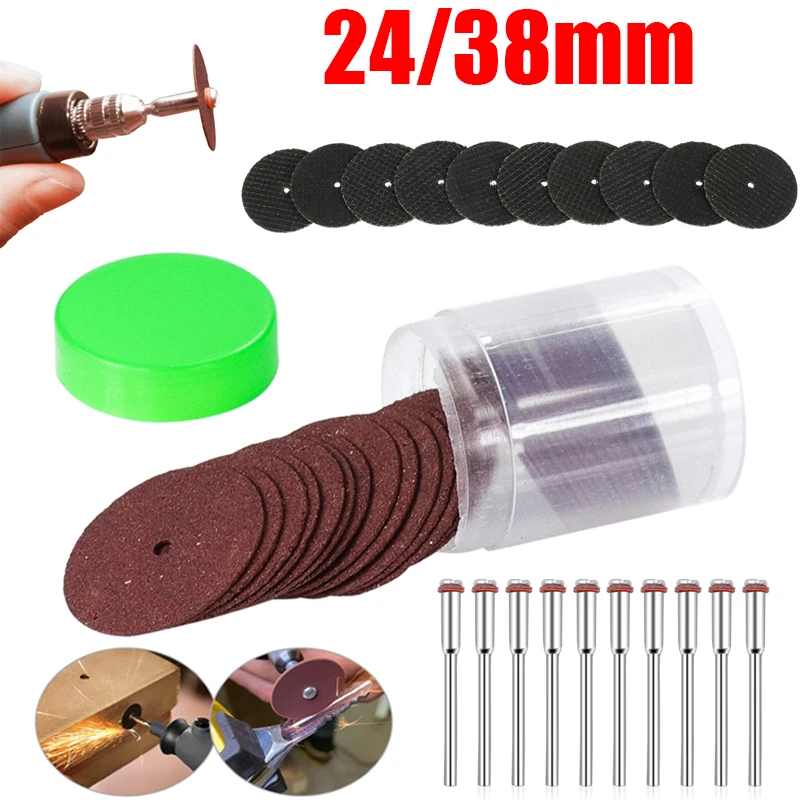 

10/36Pcs 24/38mm Abrasive Disc Cutting Discs Reinforced Cut Off Grinding Wheel Rotary Blade Disc Cuttter Tool Dremel Accessories