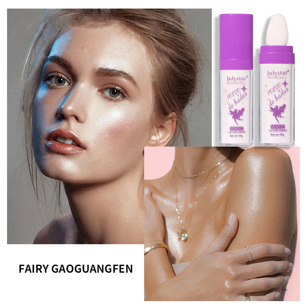 New White Moonlight Highlighter Powder Polvo De Hadas Glitter Powder Shimmer Contour Powder for Face Body Highlight Makeup 3 New White Moonlight Highlighter Powder Polvo De Hadas Glitter Powder Shimmer Contour Powder for Face Body Highlight Makeup 3