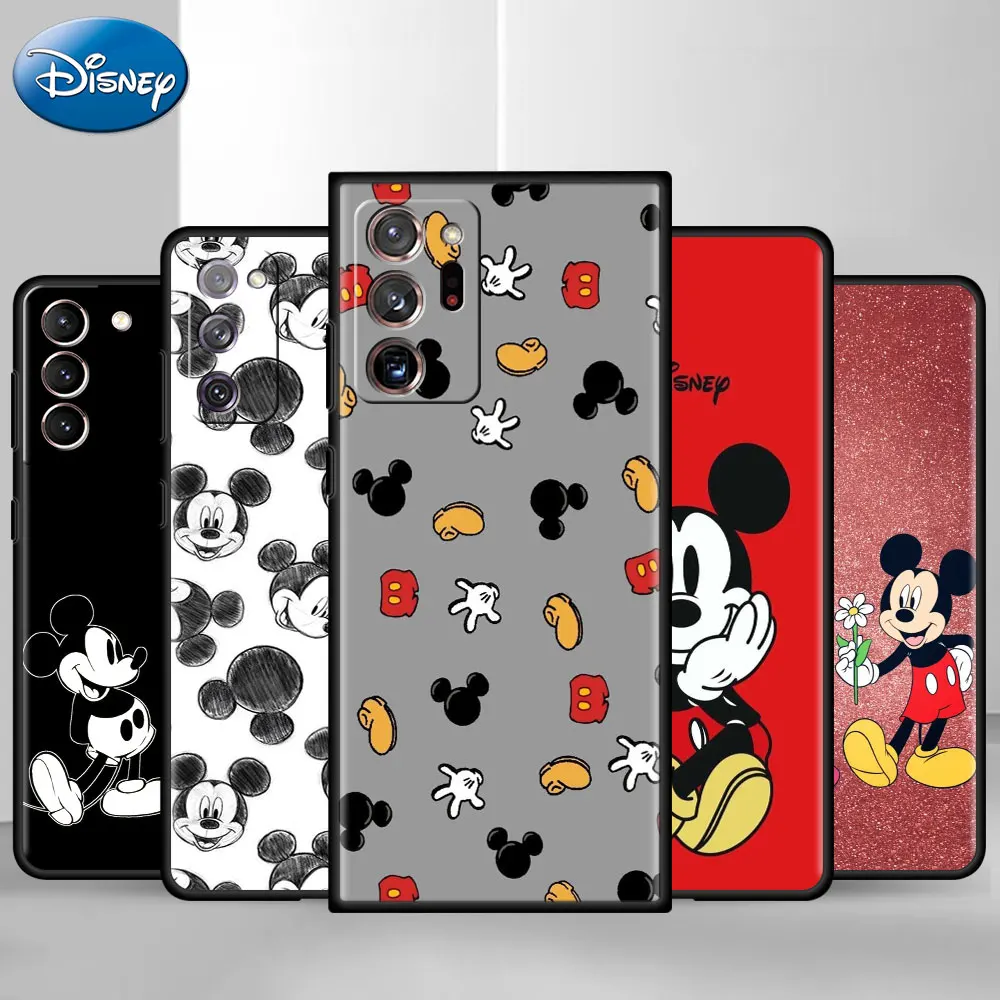 

Cartoon Mickey Mouse Case For Samsung Galaxy S22 S21 Ultra S20 FE 5G S10 Plus S10e S9 S8 Shockproof Capa Soft Phone Coque