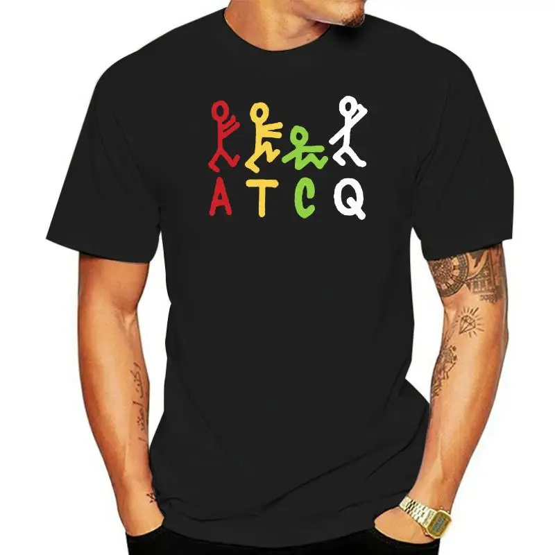 

Мужская черная футболка с логотипом A tribe Quest ATCQ