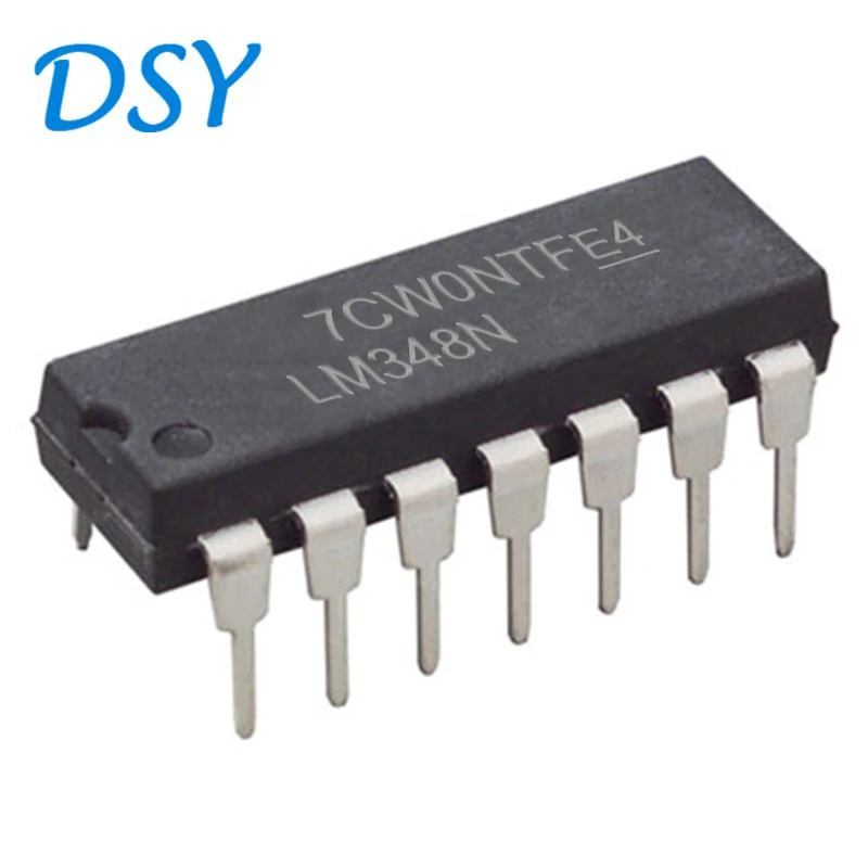 Новый оригинальный импортный четырехфункциональный усилитель LM348N DIP-14 LM348DR SOP-14 LM348, 10 шт.