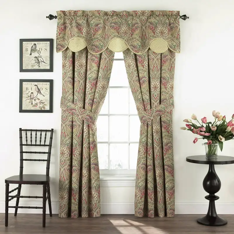 

x 84'' Swept Away Floral Drapery Pair in Berry