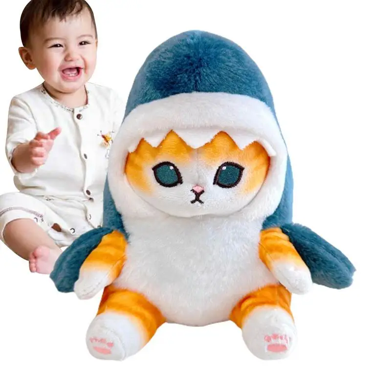 

Плюшевая кукла-Кот, Мягкая Милая мультяшная котенок, мягкая кукла-сумка, подвесная подушка для тела, подарок на день рождения, День благодарения, новый год, Рождество