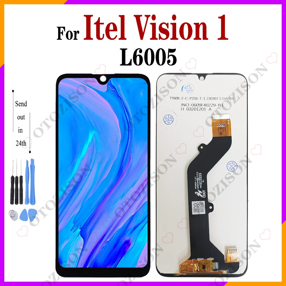 ЖК-дисплей для ITEL Vision 1 L6005, сенсорная панель, дигитайзер, датчик в сборе, замена для дисплея Infinix Itel Vision1