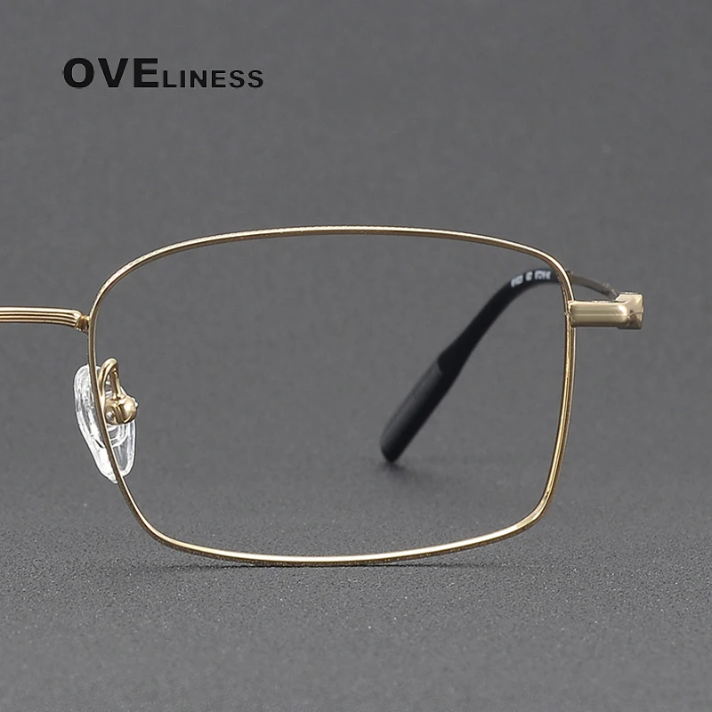 Оправа для оптических очков из чистого титана мужская квадратная оправа