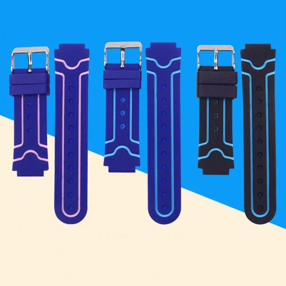 

Flexible 16mm Smartwatch Replacement Strap Watch Band Silicone Waterproof