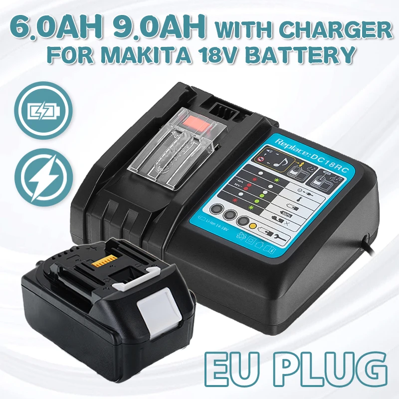18V 6.0Ah 9.0Ah BL1860b Rechargeable Li-ion Battery For Maki