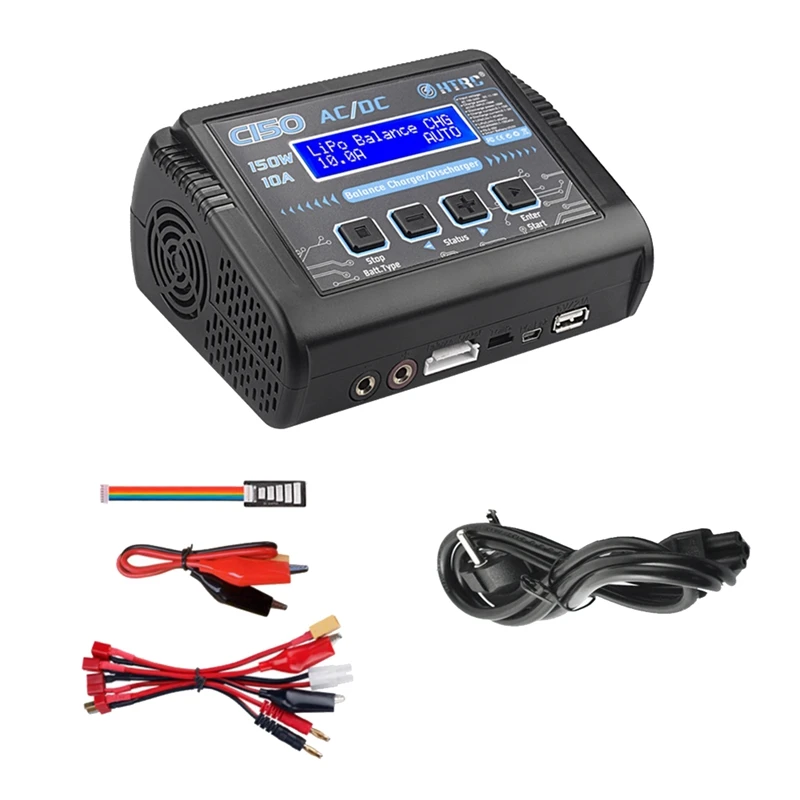 

HTRC C150 RC зарядное устройство AC DC 150W 10A разрядник для Lipo Lihv Life Lilon Nicd Nimh Pb аккумулятора Lipo зарядное устройство