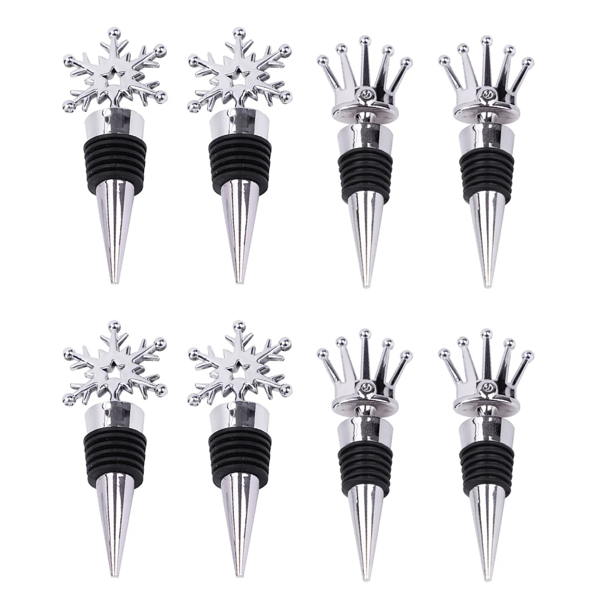 

Bottle Stopper Stoppers Sealer Beverage Christmas Caps Champagne Decorative Closer Stainless Steel Vacuum Metal Holiday Pourer