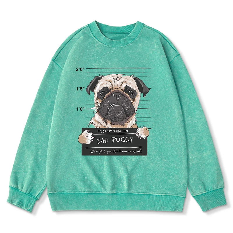 Толстовка Bad Puggy мужская с капюшоном Повседневная модная мягкая теплая моющаяся