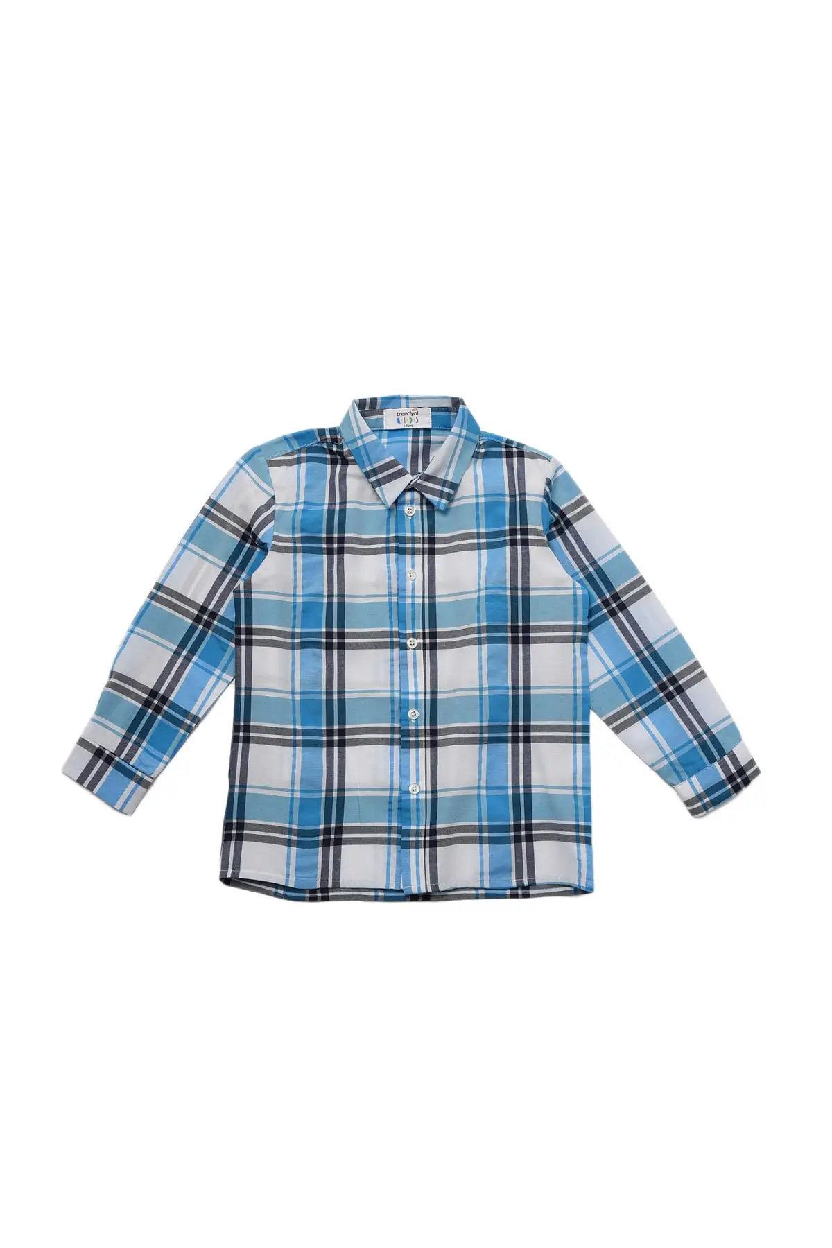 Trendyol Plaid Male Child Woven Shirt TKDAW22GO0949