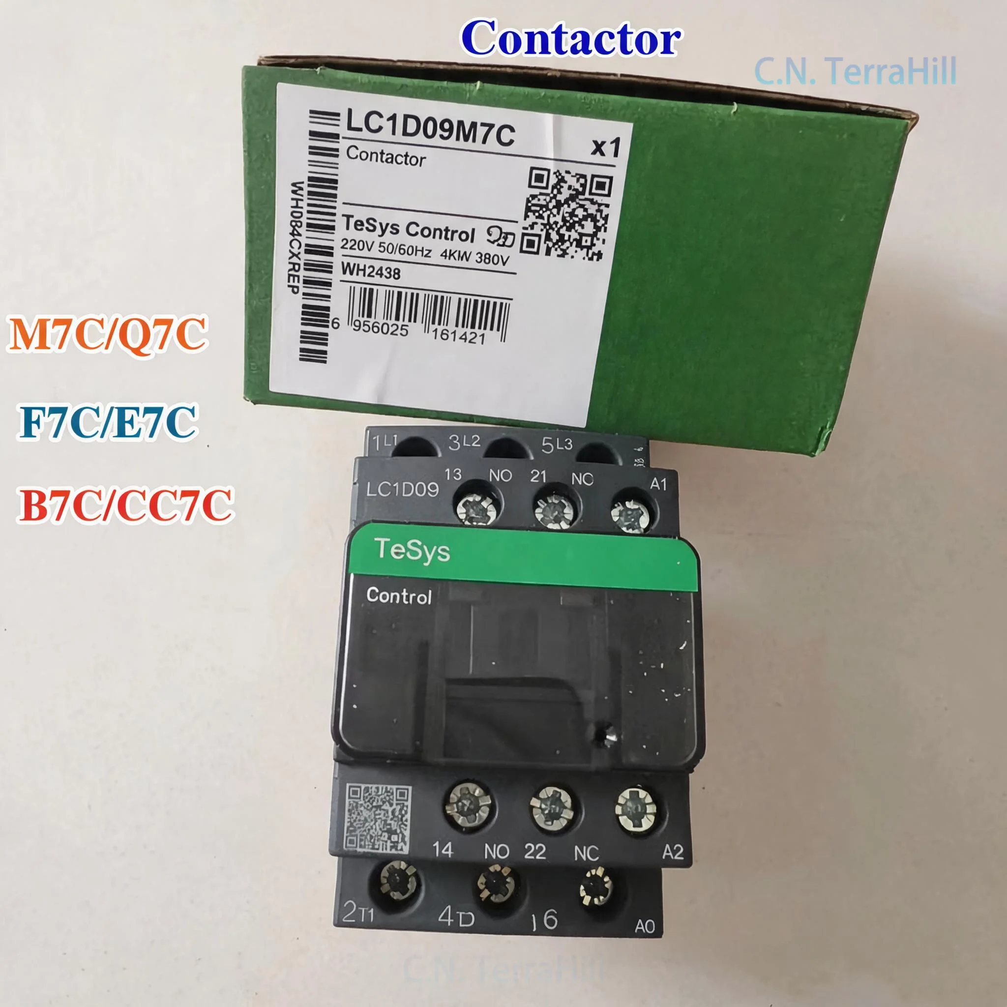 Фото Контактор переменного тока 3-фазный 24В 50/60Гц с катушкой LC1D09Q7C LC1D09M7C/F7C/B7C для панели управления двигателем №1