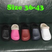 warmest slippers for home high quality big size womens sandal waterproof soft winter shoes fluffy plush indoor slippers new c01