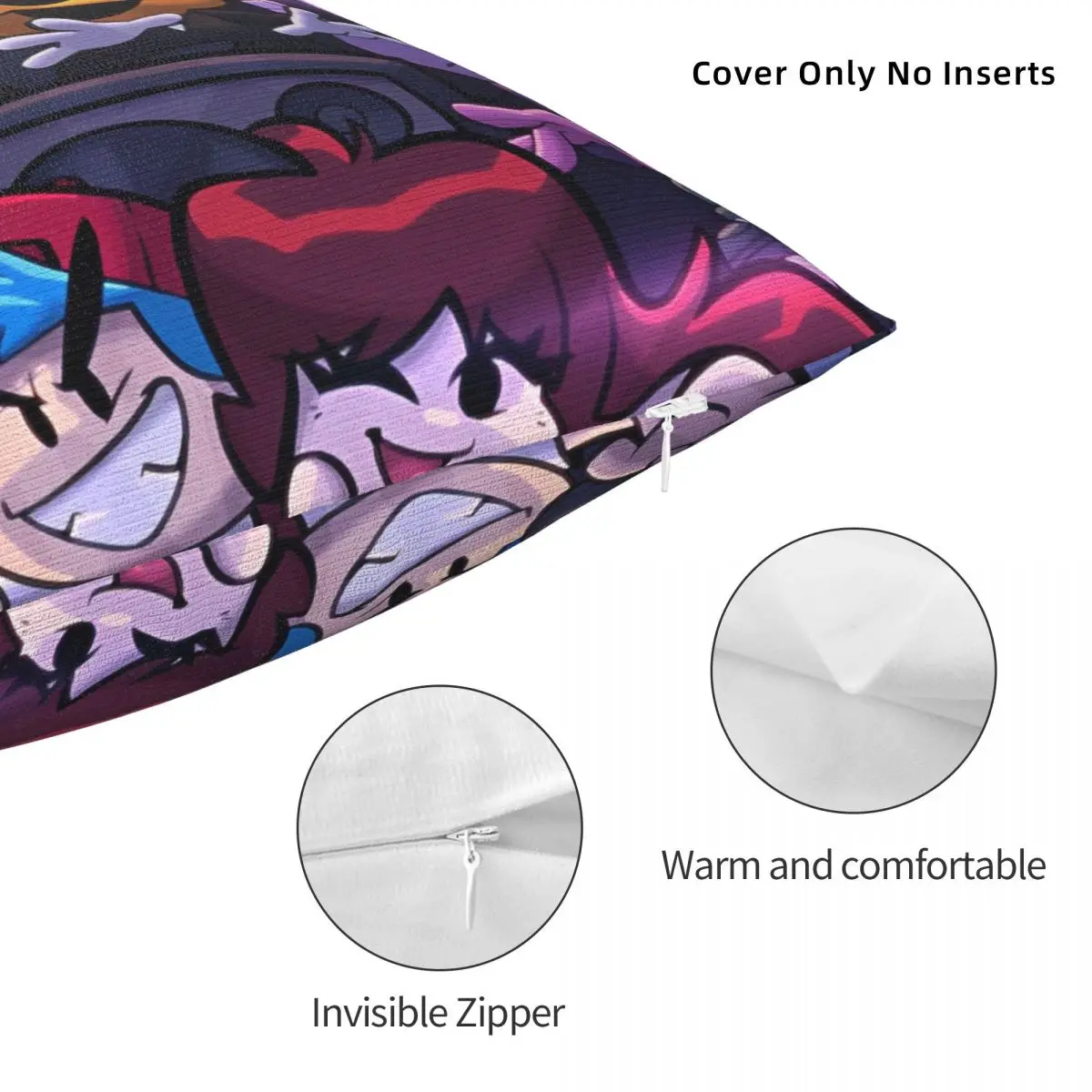 Friday Night Funkin FNF Games Gamer наволочки потрясающий декор из полиэстера наволочка для