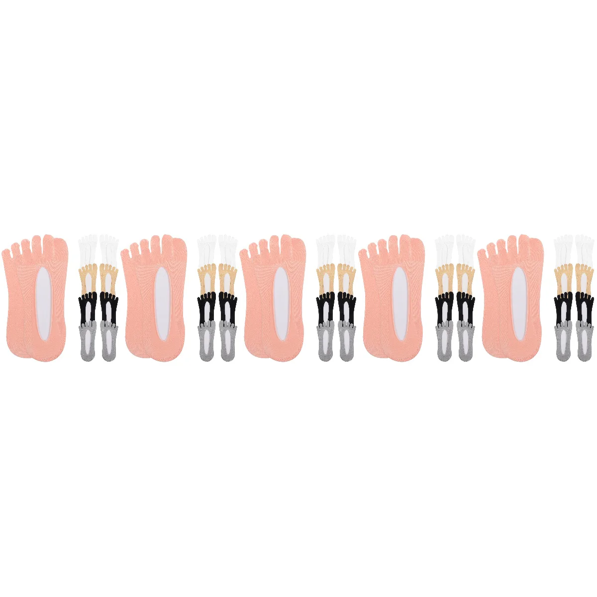 

Breathable Fashion Comfortable Toe Separator Socks Women Washable Toes Girl Women Invisible Separator Fashion Summer Breathable