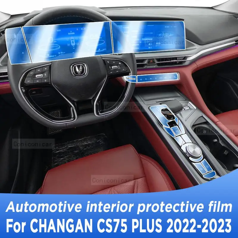 

Для CHANGAN CS75 PLUS 2022 2023 панель редуктора навигации автомобильного интерьера экрана телефона с защитой от царапин