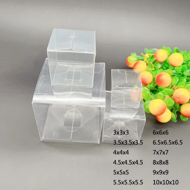 Clear Pvc Plastic Gift Box Christmas Wedding Packaging Gift Boxs For Jewelry Storage Boxs