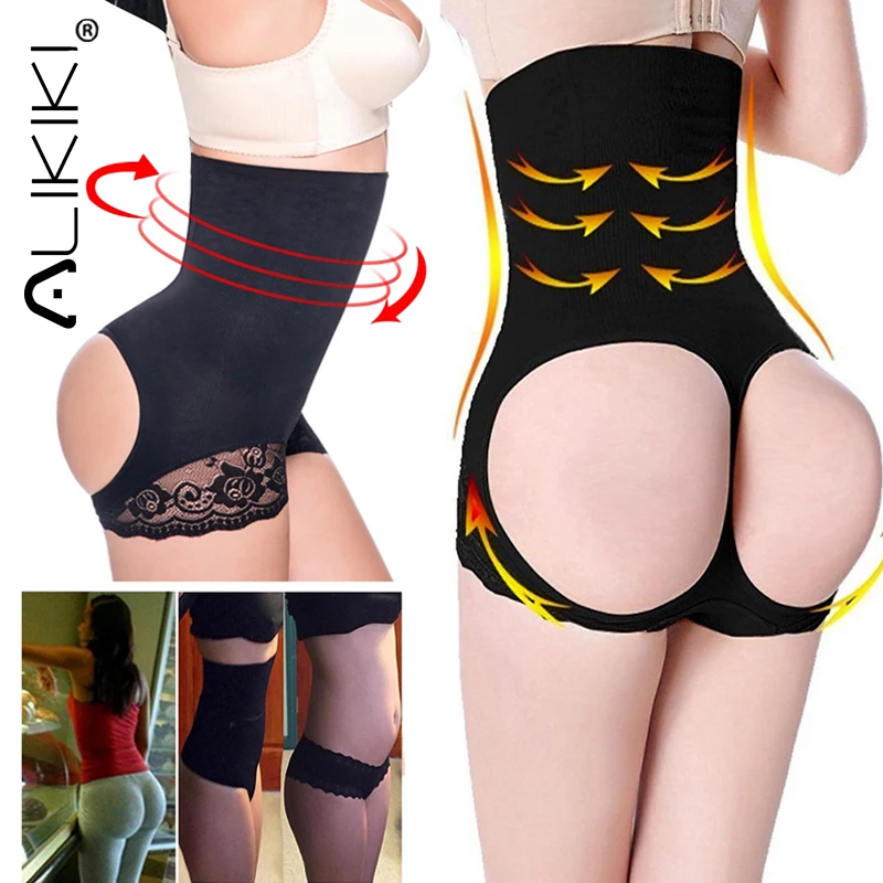 

Butt Lifter Panties Hip Push Up High Waist Body Shaper Circle Open Invisible Tummy Control Thong Booty Lifting Shapewear