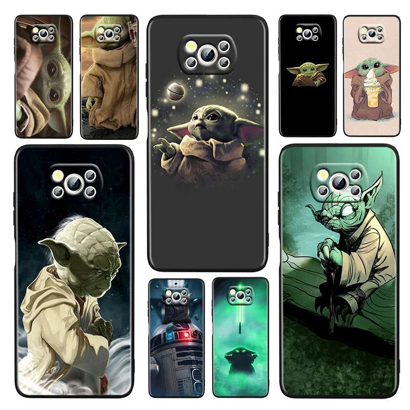 

Lightsaber Star Wars Yoda For Xiaomi Poco M4 X3 F3 GT NFC M3 C3 M2 F2 F1 X2 Pro Mi Play Civi Soft Silicone Black Phone Case Capa