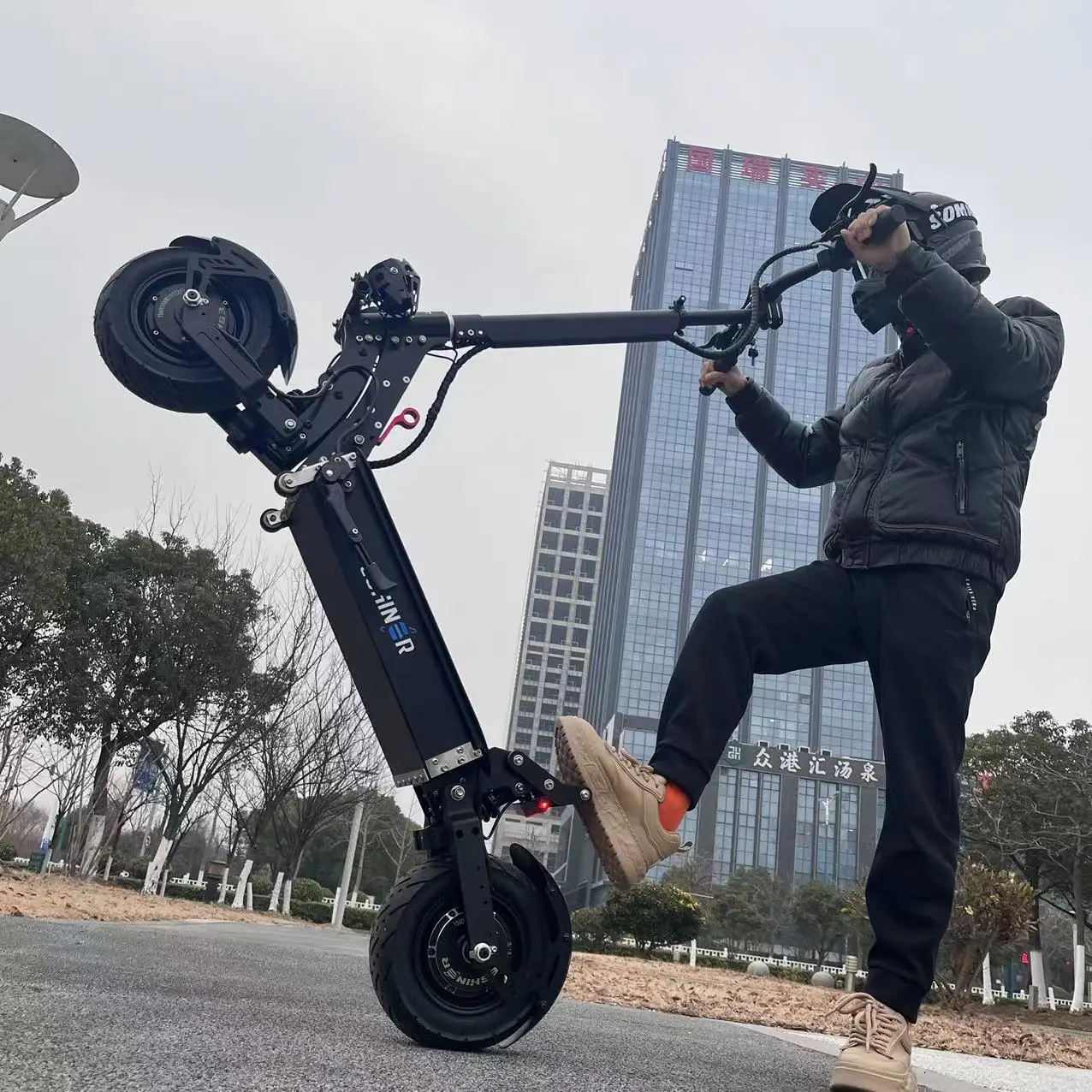 Скутер Складной Escooter электрический 70-85 км/ч 6000 Вт 60 В 30 А/ч 40