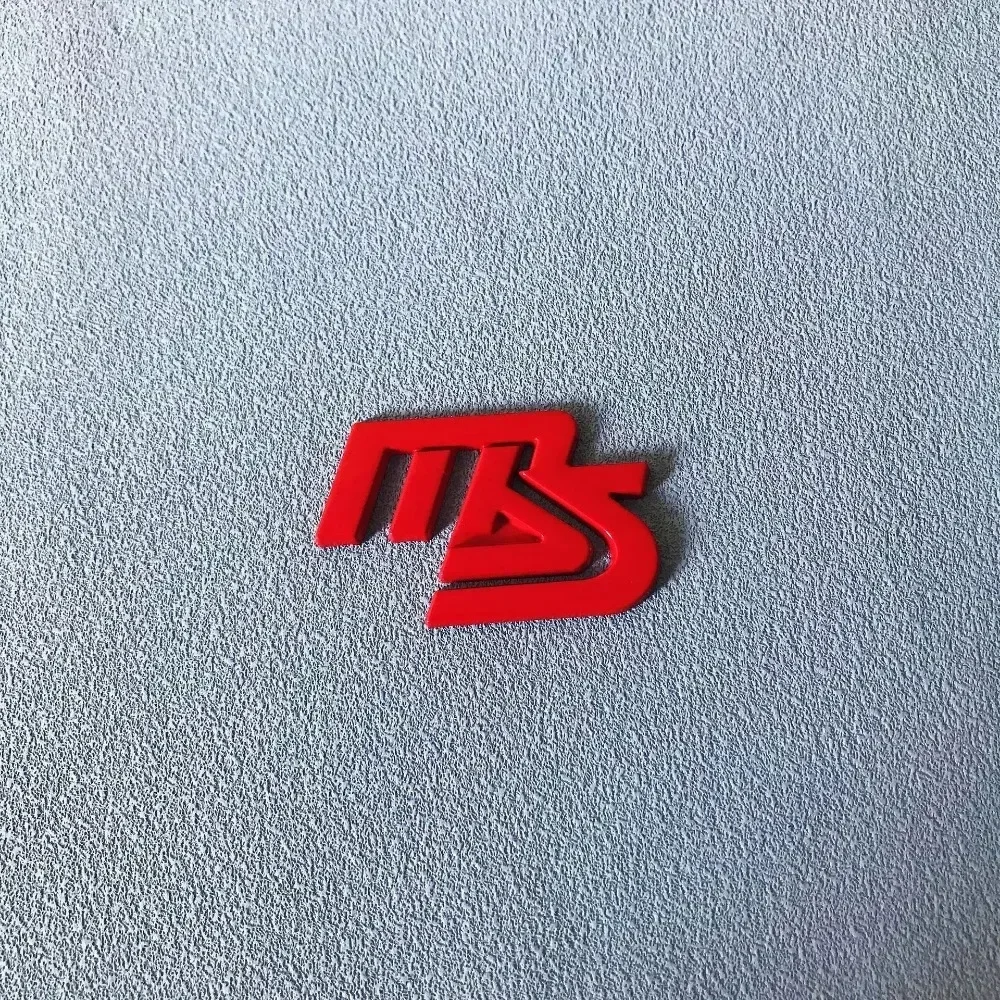 Металлическая эмблема-наклейка MS для кузова автомобиля Mazda CX5, CX30, CX9, Atenza, Axela, RX7, Speed, Protege, на окно или боковую часть (art.: 3920dababa78f) - 3920dababa78f