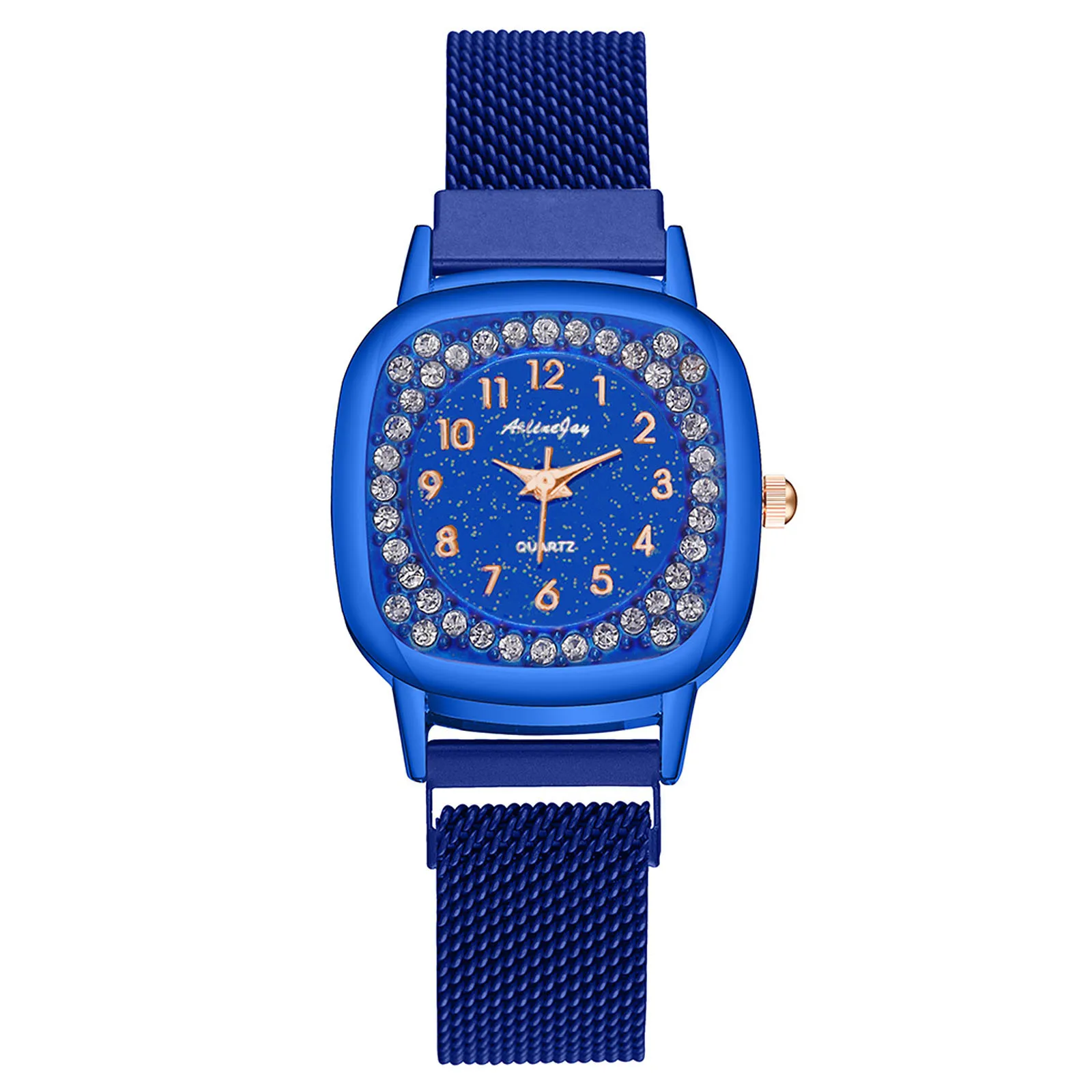 

Blue Women's Watch Blue Watch Strap Ladies Analog Watch Steel Stainless Strap Casual Watch Blue Women's Watch Blue Watch Strap