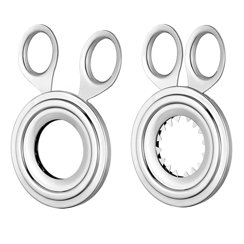 

2 шт. Топпер для вареных яиц, ножницы, открывалка, удобный кухонный гаджет из нержавеющей стали