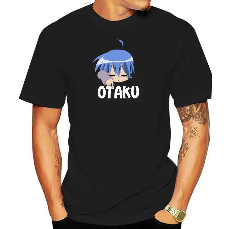 

Camiseta japonesa de Anime Otaku Konata Izumi, camiseta negra с высоким качеством