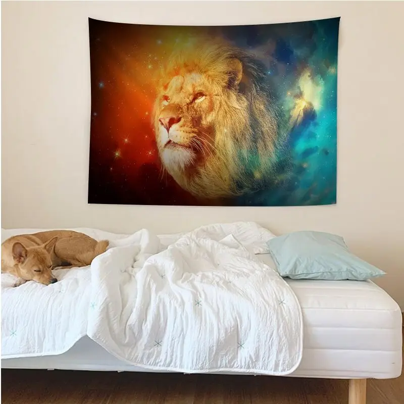 

Lion Wall Tapestry Japanese Wall Tapestry Anime Art Home Decor