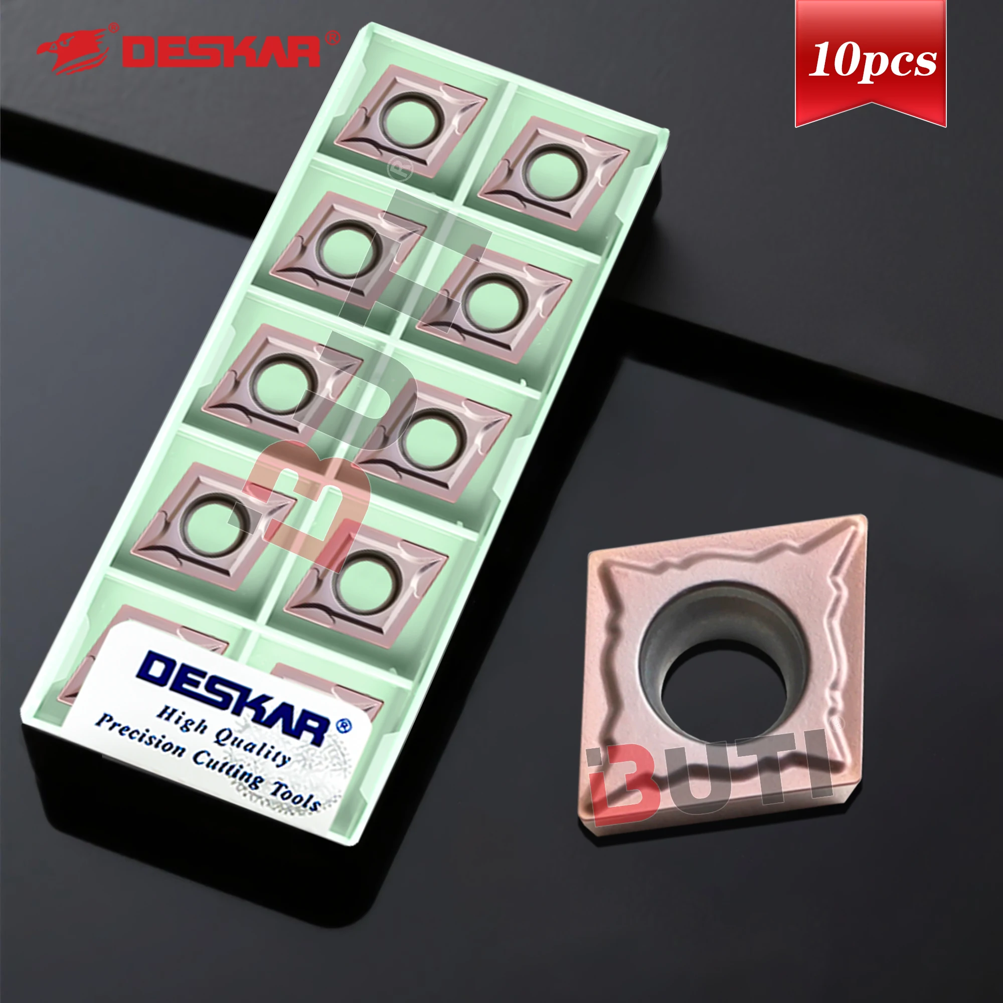 DESKAR 100% оригинальное ромбовидное лезвие с ЧПУ CCMT060204/09T308/120408 LF6118 Высококачественный токарный станок с внутренним отверстием из нержавеющей стали