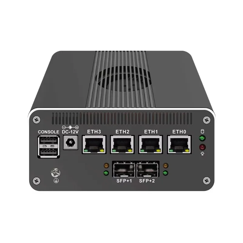 CWWK 12-го поколения Mini Host 2*10G SFP i3-N305 N100 Двойной гигабитный оптический восемь портов