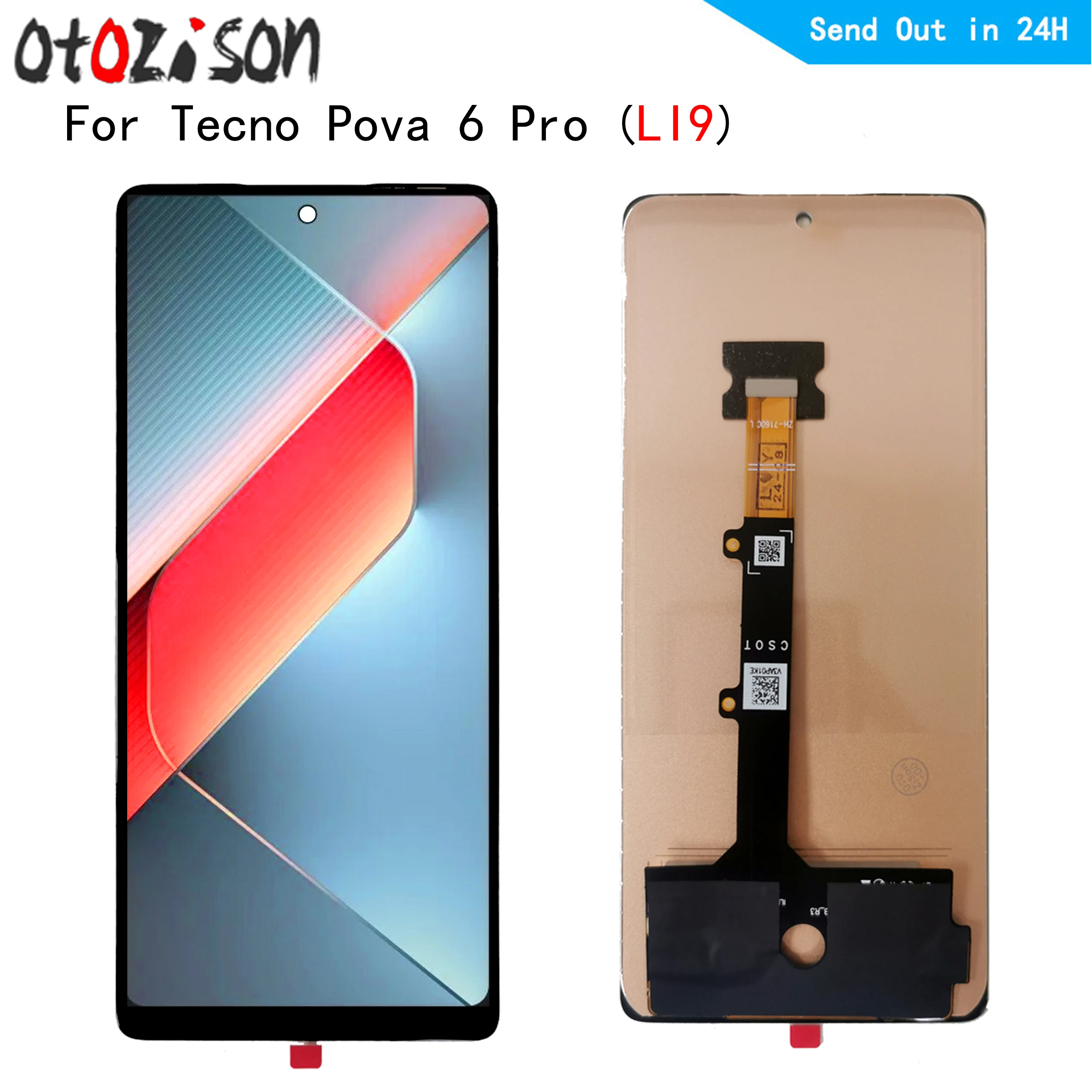 6 78 &quotЖК-дисплей incell для Tecno Pova Pro LI9 сенсорный экран дигитайзер датчик с рамкой в