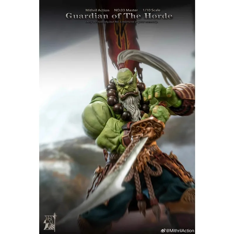 Фото В наличии Mithril Action 1/10 WOW Guardian of The Horde Варвар Орcs 03 Sword Saint Master 20 см Фигурка Модель Подарки для фанатов №4