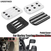 motorcycle cnc large foot pegs footrest brake pedal pad cover for harley touring electra glide softail fat boy dyna flhr flht