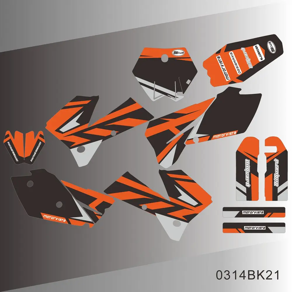 Для KTM SX SXF 125 250 450 525 2005 2006 графические наклейки Набор наклеек с индивидуальным