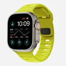 Soft Silicone Sport Strap For Apple Watch Band Ultra 8 SE 7 Series 49MM 45MM 41MM 44MM 40MM Watchband iWatch 6 5 4 3 42MM 38MM