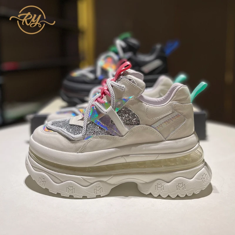 

Женская Роскошная обувь RY-RELAA из натуральной кожи, новинка весны 2022, стильные женские кроссовки INS