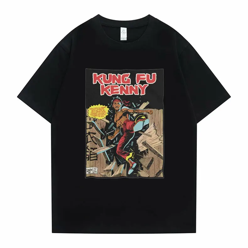 

Kendrick Lamar Inspired Kung Fu Kenny Graphic Print Tshirt Men Women Fashion Hip Hop T-shirt Man Vintage Comic Style T Shirts
