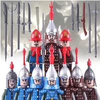 medieval ancient military ming dynasty army building blocks weapon soldier figures accessories moc bricks toys for children boys