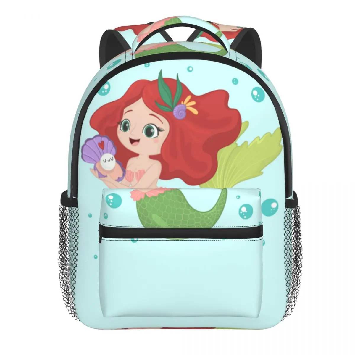 Cute Smiling Mermaid Character Baby Backpack Kindergarten Schoolbag Kids Children School Bag