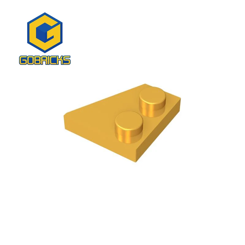 Gobrick, 10 шт., детали, клин, пластина 2x2, совместимая с 24299 детскими игрушками, строительные блоки, развивающая техника
