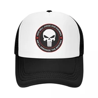 custom punishers skull trucker hats hip hop women mens adjustable skeleton baseball cap spring hats snapback caps