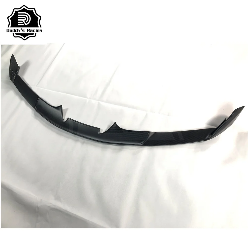 Разветвитель губ переднего бампера из сухого углеродного волокна подходит для